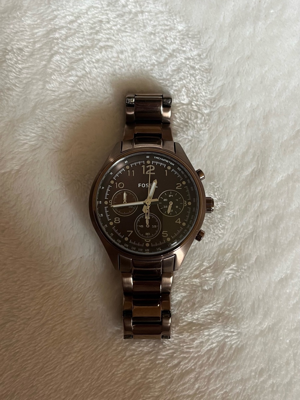 Fossil CH2811 Flight Brown Dial Brown Stainless Steel Women's Watch - Picture 3 of 10